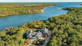 NewlyBuilt Marthas Vineyard Home on Edgartown Great Pond For Sale [upl. by Llewop]