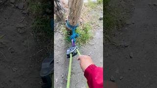 How to use Grigri for belaying knot knottingadventure mountains [upl. by Stearn597]