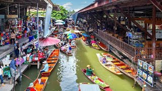 Bangkok biggest floating market Damnoen Saduak Floating Market 6th April 2023 [upl. by Varini]