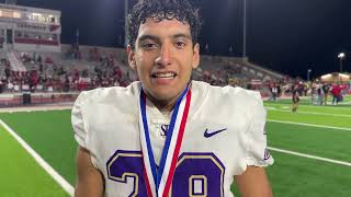 Post Game Interview w San Benito RB Tommy Ramirez [upl. by Notgnirrac464]