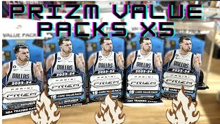 2023 Prizm Value Packs x5 Nice Pulls [upl. by Sheilah]