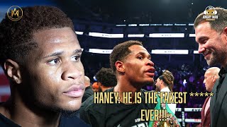 DEVIN HANEY ERUPTS ON EDDIE HEARN WHILE VISITING THE UK FOR THE JOSHUA FIGHT [upl. by Toth]