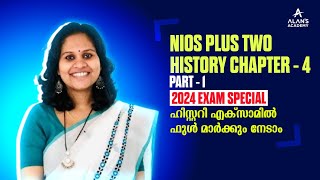 NIOS PLUS TWO HISTORY  CHAPTER  4 Part  1  2024 EXAM SPECIAL [upl. by Arotahs]