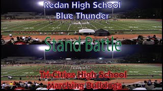 Redan High Blue Thunder Marching Band VS Tri Cities High Marching Bulldog Band Stands Battle [upl. by Willette]