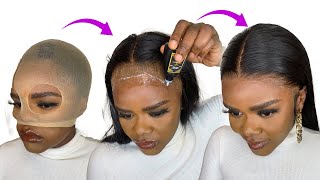 STOP Using Wrong Wig Glue How To RE INSTALL Frontal Wigs For BEGINNERS [upl. by Sikko229]