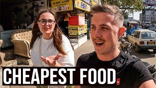 We ate THE CHEAPEST Meal in Karachi Pakistan 🇵🇰 [upl. by Lehrer314]