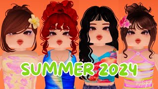 SUMMER 2024 ROBLOX OUTFITS WITH CODES FOR BLOXBURG BERRY AVENUE BROOKHAVEN ETC [upl. by Weingarten]