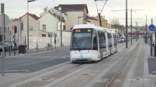 Rubbertyred tram in Paris France  T5 tram à paris  2016 [upl. by Scarface]