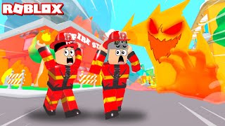 Yangın Var İtfaiye İstasyonundan Kaçıyoruz  Panda ile Roblox Escape The Fire Station Obby [upl. by Jb855]