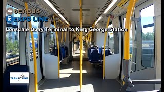 Vancouver Skytrain amp SeaBus POV Walk Lonsdale Quay Terminal to King George Station Via Waterfront [upl. by Kahcztiy]