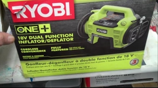 Ryobi One Inflator  Deflator Unboxing  P731 18v Dual Function InflatorDeflator Review  WT [upl. by Agan680]