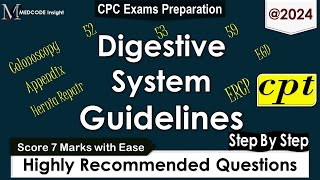 CPT Digestive System Guidelines amp Related Questions [upl. by Geof440]