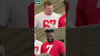 MrBeast My New NFL Teammates Hilarious Reactions mrbeast [upl. by Nylacaj]