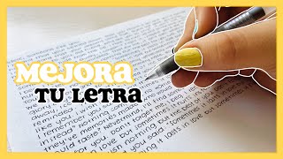 APRENDE A HACER LETRA BONITA ✰ tips para letra molde  plantillas gratis [upl. by Ahsienar]