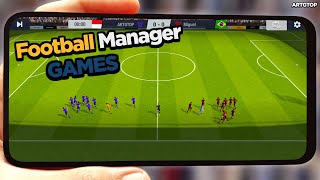 Top 5 Best Football Manager Games 2023 Android amp iOS Football Manager Android [upl. by Aicilihp]