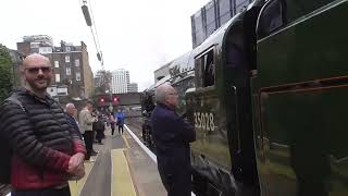 SR No 35028 Clan Line on The British Pullman Departure London Victoria for Dover Priory [upl. by Nnaul]