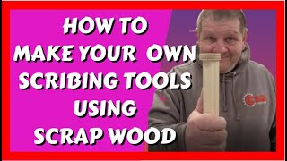 HOW TO MAKE scribing tools from scrap wood [upl. by Arekat]