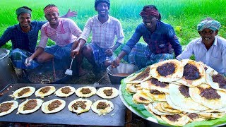 MUTTON KARI DOSAI  Madurai Special Street Food  South Indian Kari Dosa Recipe with Mutton Gravy [upl. by Ecitnerp571]