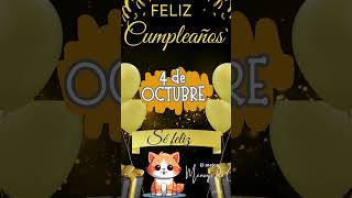 Estas son las mañanitas 4 de OCTUBRE 💟 Felicitaciones de cumpleaños divertidas 🎉 happybirthday [upl. by Clintock]