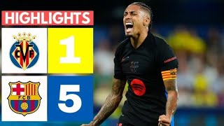 Barcelona vs Villarreal 5  1  Highlights amp All Goals LaLiga 202425 [upl. by Boylston]