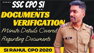 SSC CPO Document Verification Process  SSC CPO 2024  SSC CPO 2025  ssc cpo army ssccpo [upl. by Belloir]