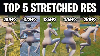 The Top 5 BEST Stretched Resolutions in Fortnite HUGE FPS BOOST [upl. by Price483]