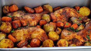 PERFECT ROASTED CHICKEN AND POTATOES BAKED CHICKEN AND POTATOES [upl. by Jeritah]