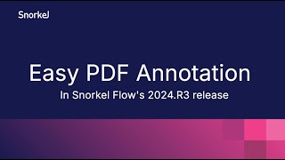 Easy PDF Annotation in Snorkel Flow—Just Click Drag and Choose Your Label [upl. by Alilahk]