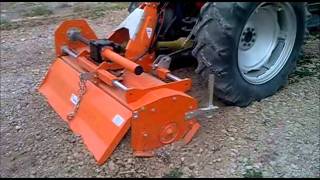 Fresadora rotovator tractor Zomax modelo RT150 desplazamiento hidráulico [upl. by Dall]