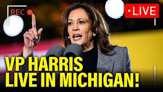 LIVE VP Harris HOLDS MAJOR Rally in Michigan [upl. by Sergent]