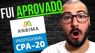 3 ÚNICOS passos para ser APROVADO na ANBIMA CPA 20 Bônus meu Certificado [upl. by Kela]