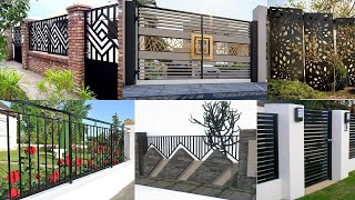 modern metal fence design ideas 2 [upl. by Dal]