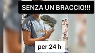 SENZA un braccio per 24h  mi sono rotto il braccio… [upl. by Tzong319]