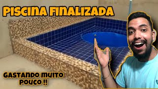 PISCINA FINALIZADA  AS PISCINAS DE CAIXA D ÁGUA MAIS BARATAS  2600 REAIS [upl. by Eolanda]