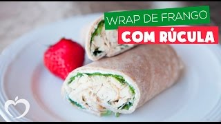 Wrap de frango com rúcula [upl. by Elke]