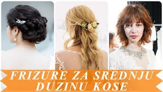 Svecane frizure za srednju duzinu kose 2018 [upl. by Adnor106]