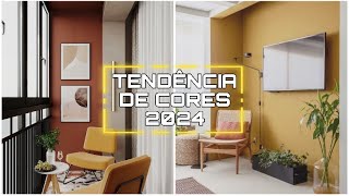 TENDÊNCIA DE CORES NA DECORAÇÃO 2024  DICAS DE CORES NA DECORAÇÃO DE AMBIENTES [upl. by Petty]