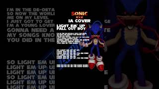 SonicExe  Light Em Up IA Cover shorts tiktok iacover sonicexe creppypastas azulito [upl. by Valenka]