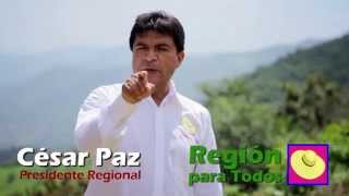 Spot  César Paz Candidato Presidencia Regional [upl. by Betsy]