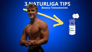 3 Tips Hur Du Kan Öka Ditt Testosterone Naturligt [upl. by Woolson660]