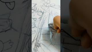 Drawing Ai hoshi no ko part 2 pen lining anime yoasobiアイドル vtuber projectsekai hatsunemiku [upl. by Lehteb]