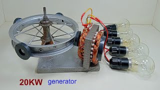 Free Electric Energy Wheel Generator 250V 20KW Big Capacitor Sirvice Free Energy Generator Idea 2024 [upl. by Bobbie]