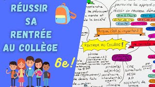 RENTRÉE EN 6e  se rassurer se motiver se préparer pour réussir le passage au COLLÈGE [upl. by Claudetta]