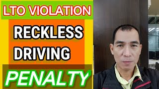 RECKLESS DRIVING LTO VIOLATION [upl. by Garner223]