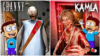 Kamla vs Granny  Who is scary  😲 Shiva and kanzo Gameplay [upl. by Enois]