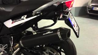 BMW F 800 R AC SCHNITZER STEALTH AUSPUFF [upl. by Alial]