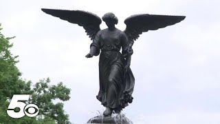 Central Parks Bethesda Fountain and its hidden history [upl. by Nelac]