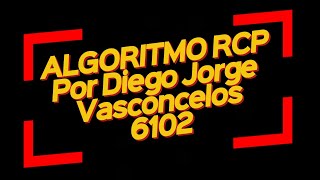 ALGORITMO RCP DIEGO JORGE VASCONCELOS [upl. by Wallis]