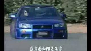 Skyline R34 GTR Drifting [upl. by Azaleah]