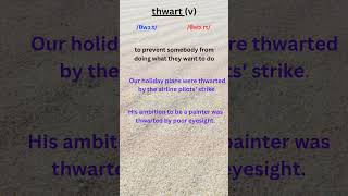 251 THWART MEANING advancedenglishvocabulary [upl. by Fax]